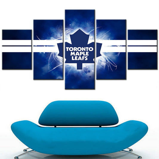 Ice Hockey Team - 5 Pieces Wall Art - IH5008 - Toronto Maple Leafs - Ice Hockey Team Poster - Ice Hockey Team Canvas