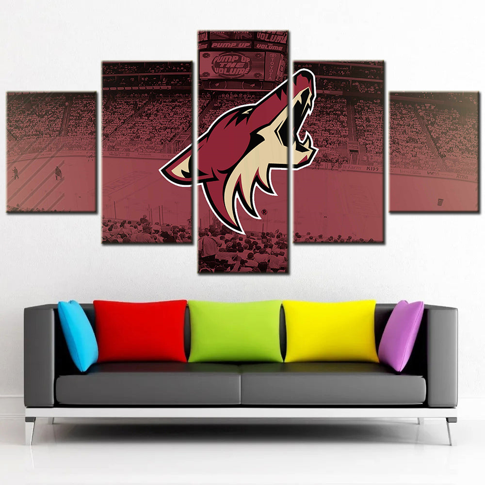 Ice Hockey Team Wall Art - IH5010 - Arizona Coyotes - Ice Hockey Team Poster - Ice Hockey Team Canvas