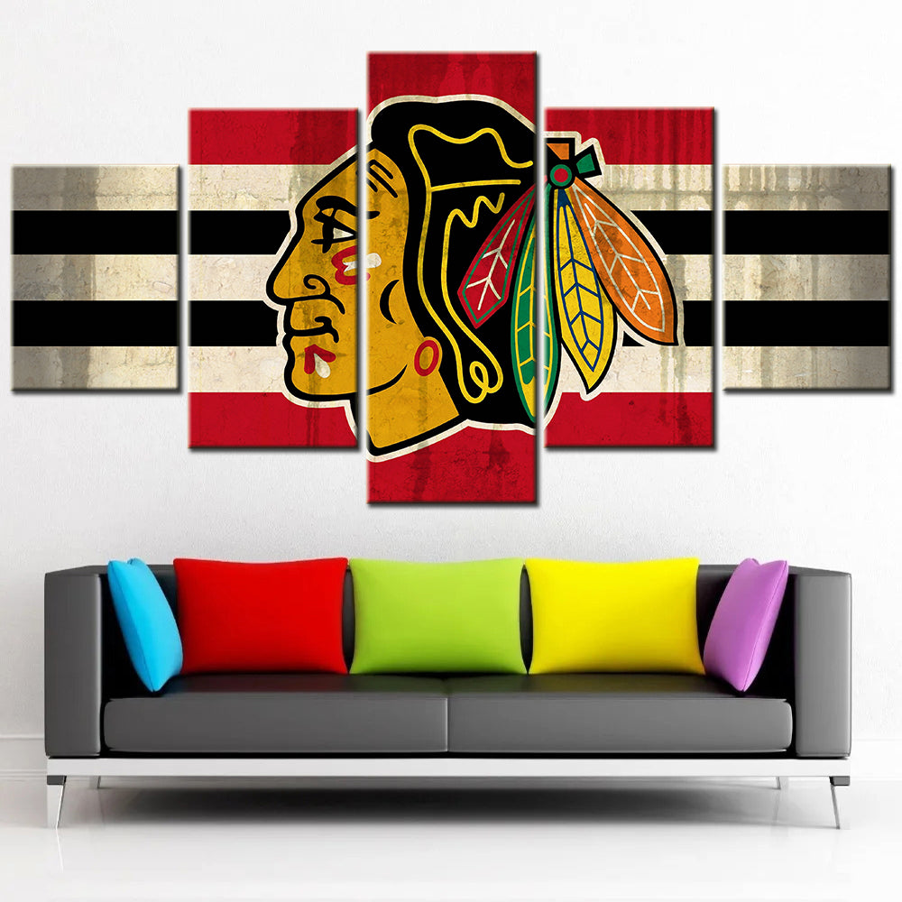 Ice Hockey Team Wall Art - IH5012 - Chicago Blackhawks - Ice Hockey Team Poster - Ice Hockey Team Canvas