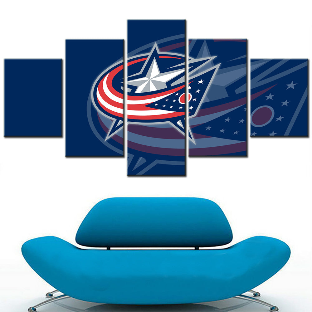 Ice Hockey Team Wall Art - IH5014 - Columbus Blue Jackets - Ice Hockey Team Poster - Ice Hockey Team Canvas