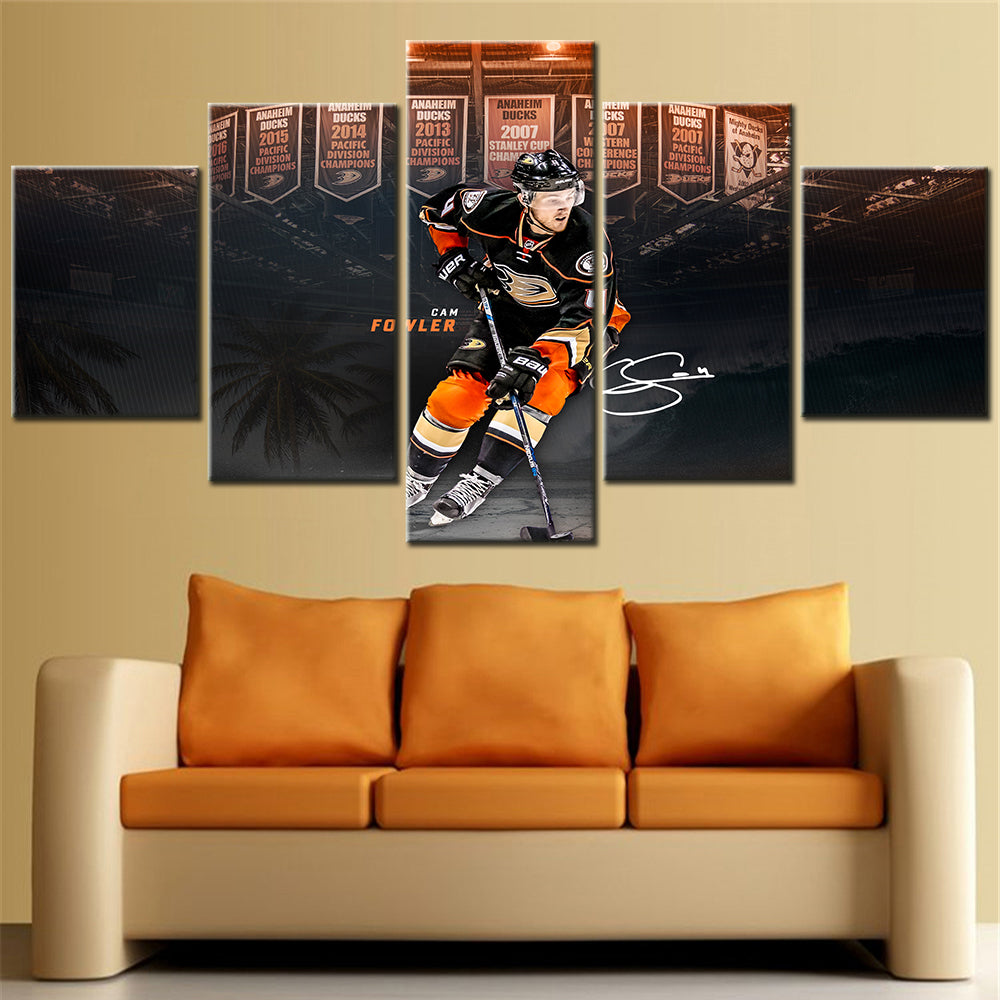 Ice Hockey Team Wall Art - IH5016 - Anaheim Ducks - Cam Fowler - Ice Hockey Team Poster - Ice Hockey Team Canvas