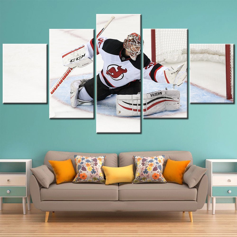 Ice Hockey Team Wall Art - IH5019 - New Jersey Devils - Cory Schneider - Ice Hockey Team Poster - Ice Hockey Team Canvas
