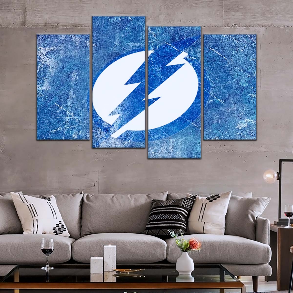 Ice Hockey Team Wall Art - IH5026 - Tampa Bay Lightning - Ice Hockey Team Poster - Ice Hockey Team Canvas