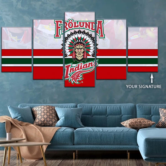 Ice Hockey Team Wall Art - IH5029 - Frolunda Indians - FHC Golden - Ice Hockey Team Poster - Ice Hockey Team Canvas