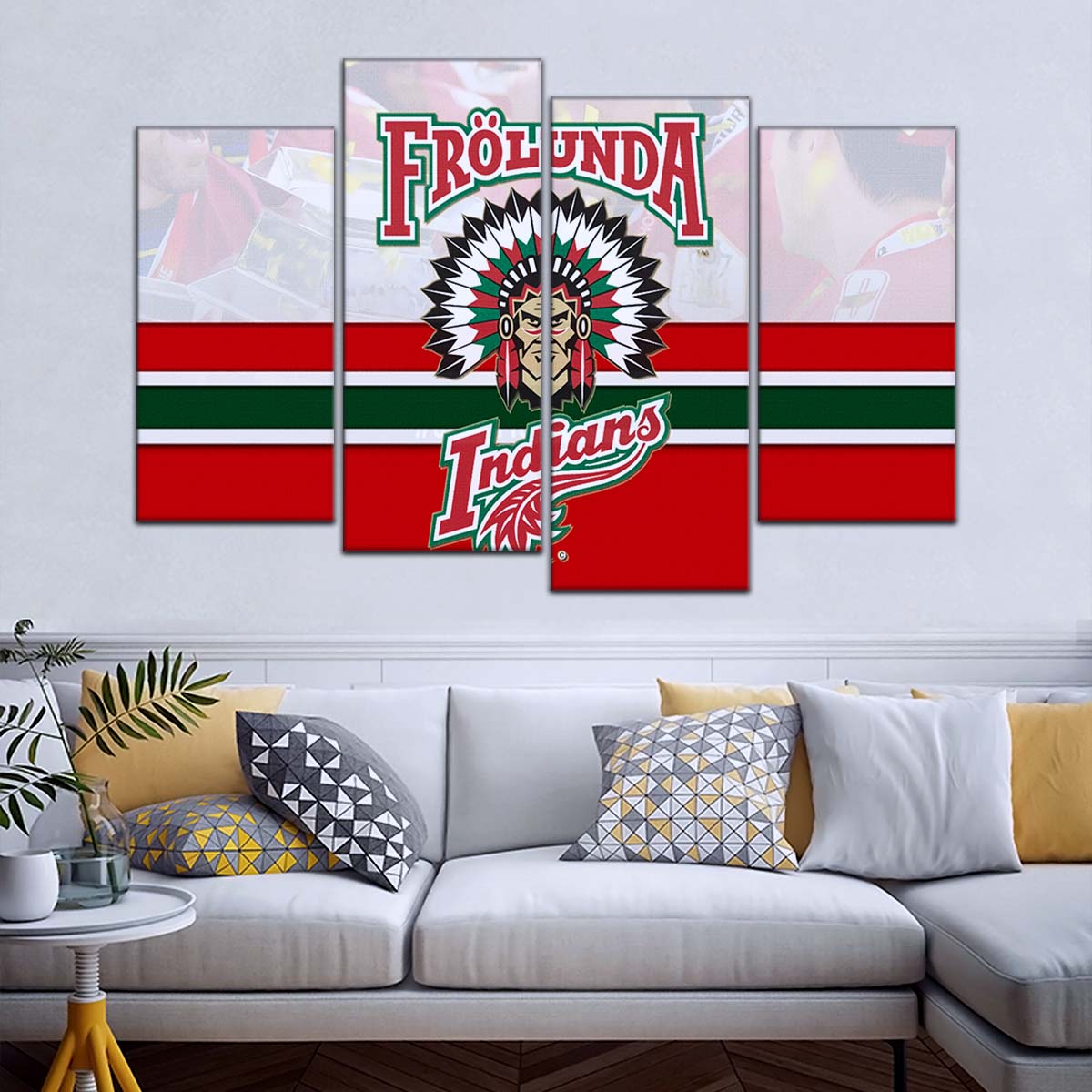 Ice Hockey Team Wall Art - IH5029 - Frolunda Indians - FHC Golden - Ice Hockey Team Poster - Ice Hockey Team Canvas