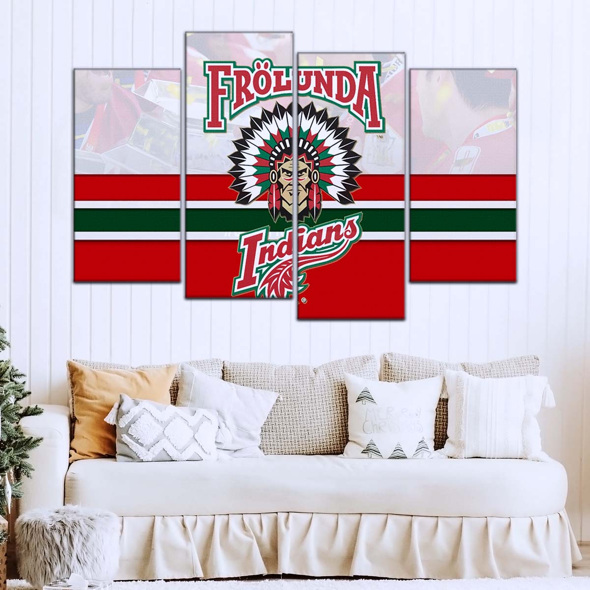 Ice Hockey Team Wall Art - IH5029 - Frolunda Indians - FHC Golden - Ice Hockey Team Poster - Ice Hockey Team Canvas