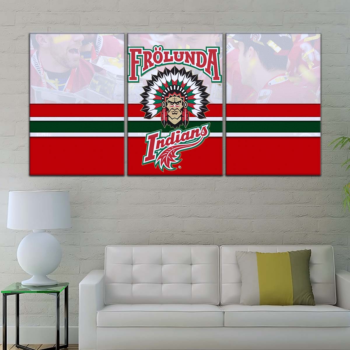Ice Hockey Team Wall Art - IH5029 - Frolunda Indians - FHC Golden - Ice Hockey Team Poster - Ice Hockey Team Canvas