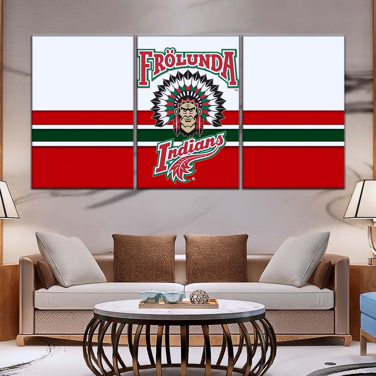 Ice Hockey Team Wall Art - IH5030 - Frolunda Indians - FHC Golden - Ice Hockey Team Poster - Ice Hockey Team Canvas