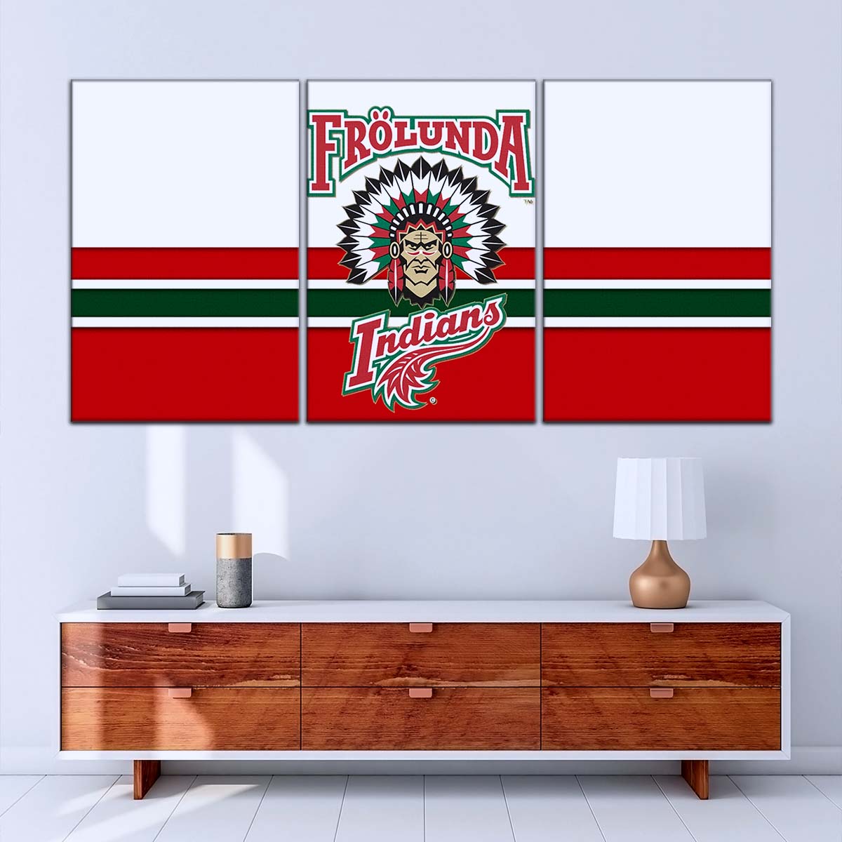 Ice Hockey Team Wall Art - IH5030 - Frolunda Indians - FHC Golden - Ice Hockey Team Poster - Ice Hockey Team Canvas