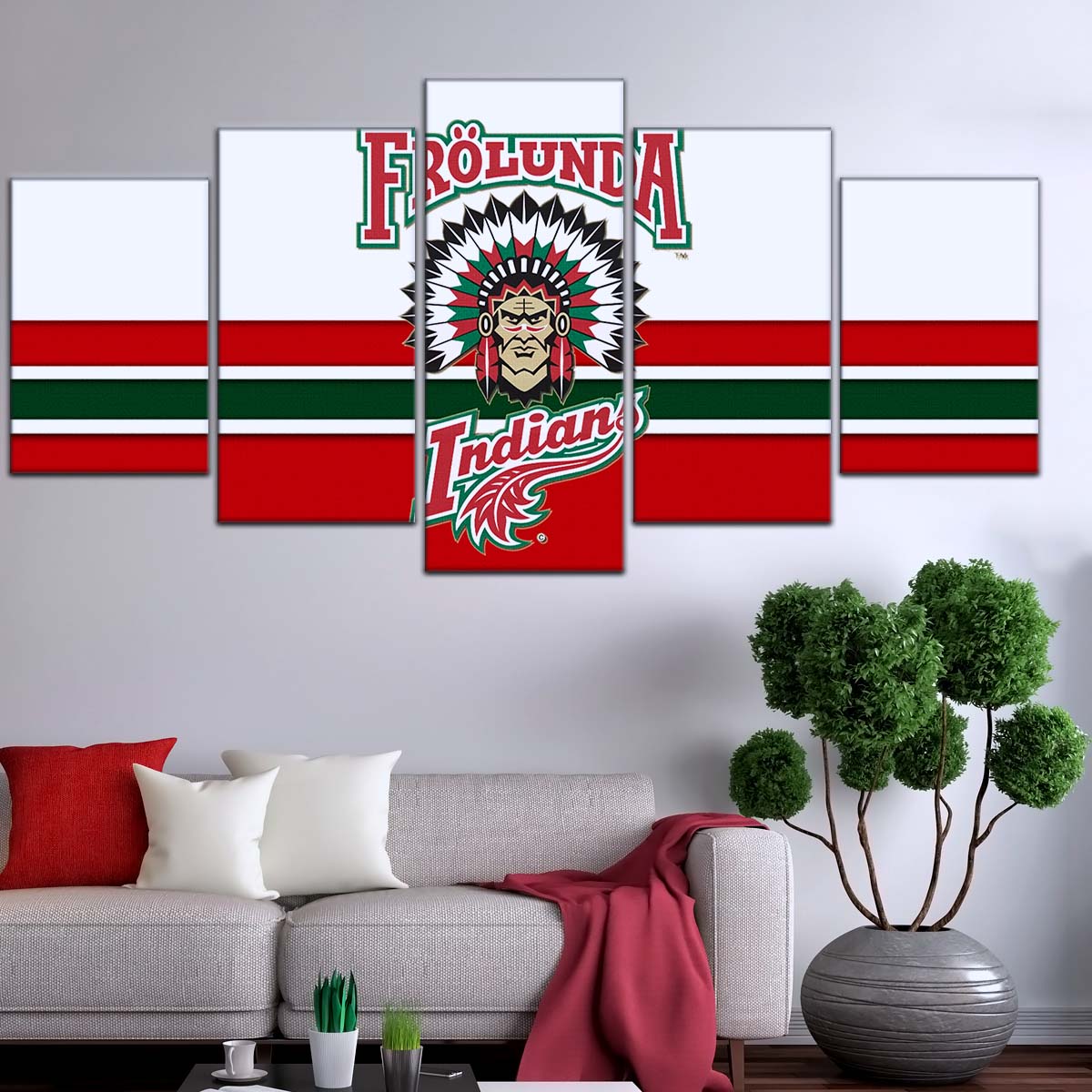 Ice Hockey Team Wall Art - IH5030 - Frolunda Indians - FHC Golden - Ice Hockey Team Poster - Ice Hockey Team Canvas