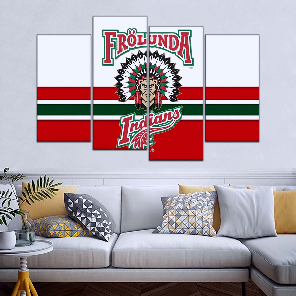 Ice Hockey Team Wall Art - IH5030 - Frolunda Indians - FHC Golden - Ice Hockey Team Poster - Ice Hockey Team Canvas
