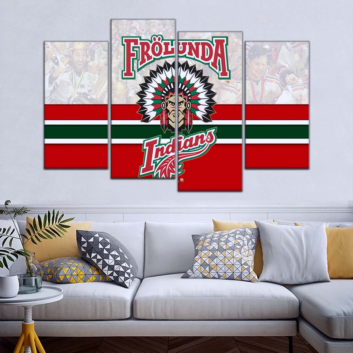 Ice Hockey Team Wall Art - IH5031 - Frolunda Indians - FHC Golden - Ice Hockey Team Poster - Ice Hockey Team Canvas