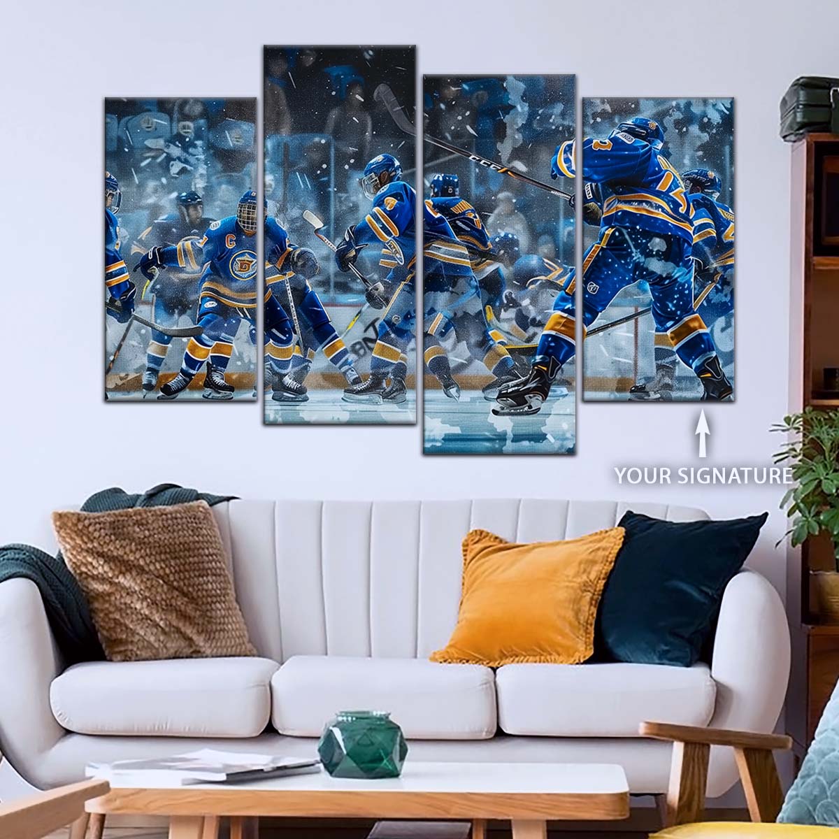 Ice Hockey Team Wall Art - IH5039 - St. Louis Blues - Ice Hockey Team Poster - Ice Hockey Team Canvas