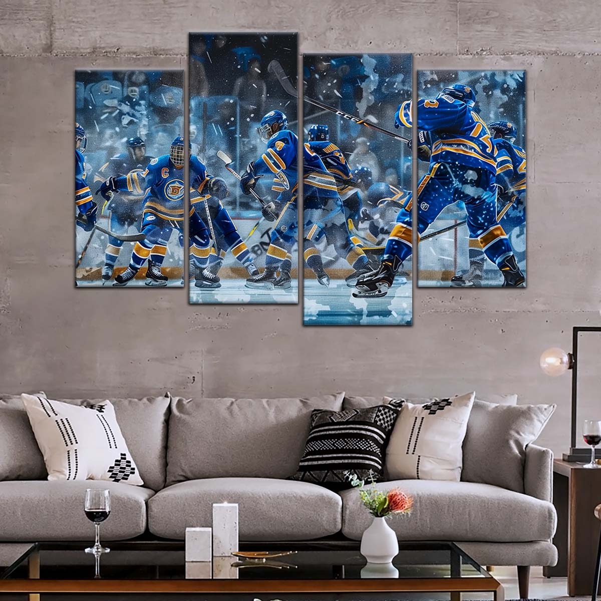 Ice Hockey Team Wall Art - IH5039 - St. Louis Blues - Ice Hockey Team Poster - Ice Hockey Team Canvas
