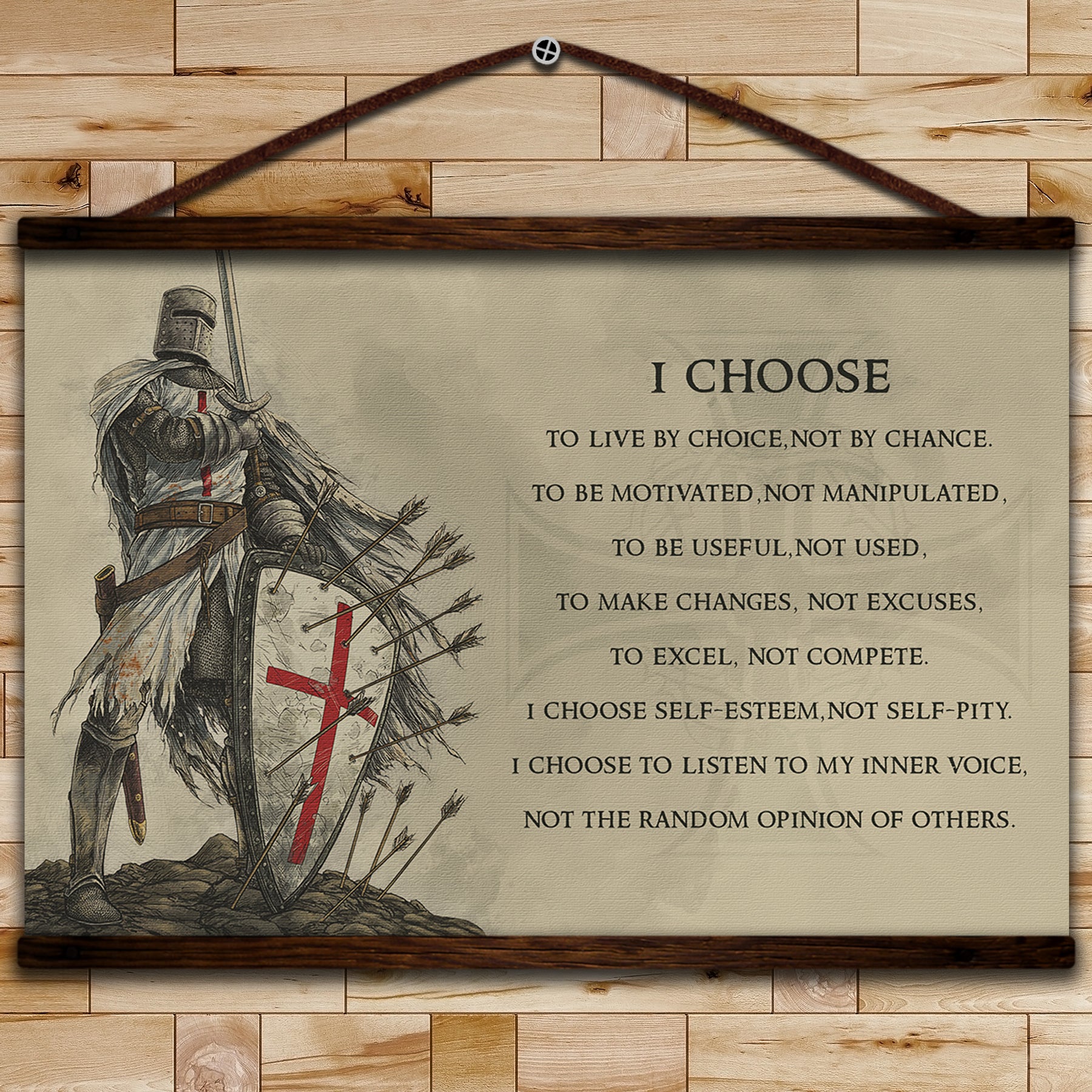 KT003 - I Choose - English - Knight Templar Poster