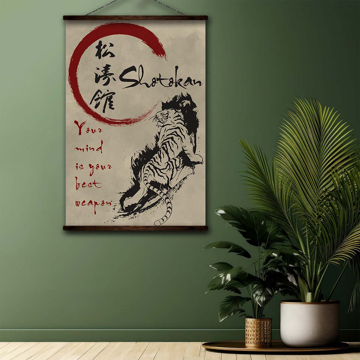 Karate Wall Art - Karate Poster - Karate Canvas - Your Mind Is Your Best Weapon - Karate Shotokan - KA024 - Vertical Canvas - Vertical Poster