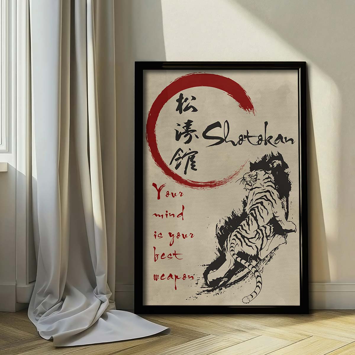 Karate Wall Art - Karate Poster - Karate Canvas - Your Mind Is Your Best Weapon - Karate Shotokan - KA024 - Vertical Canvas - Vertical Poster