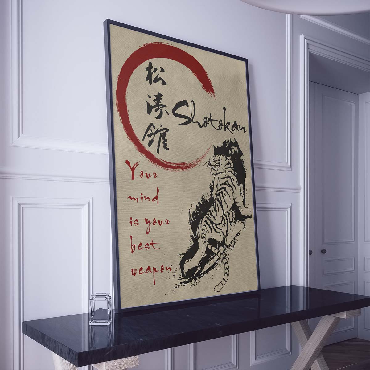 Karate Wall Art - Karate Poster - Karate Canvas - Your Mind Is Your Best Weapon - Karate Shotokan - KA024 - Vertical Canvas - Vertical Poster