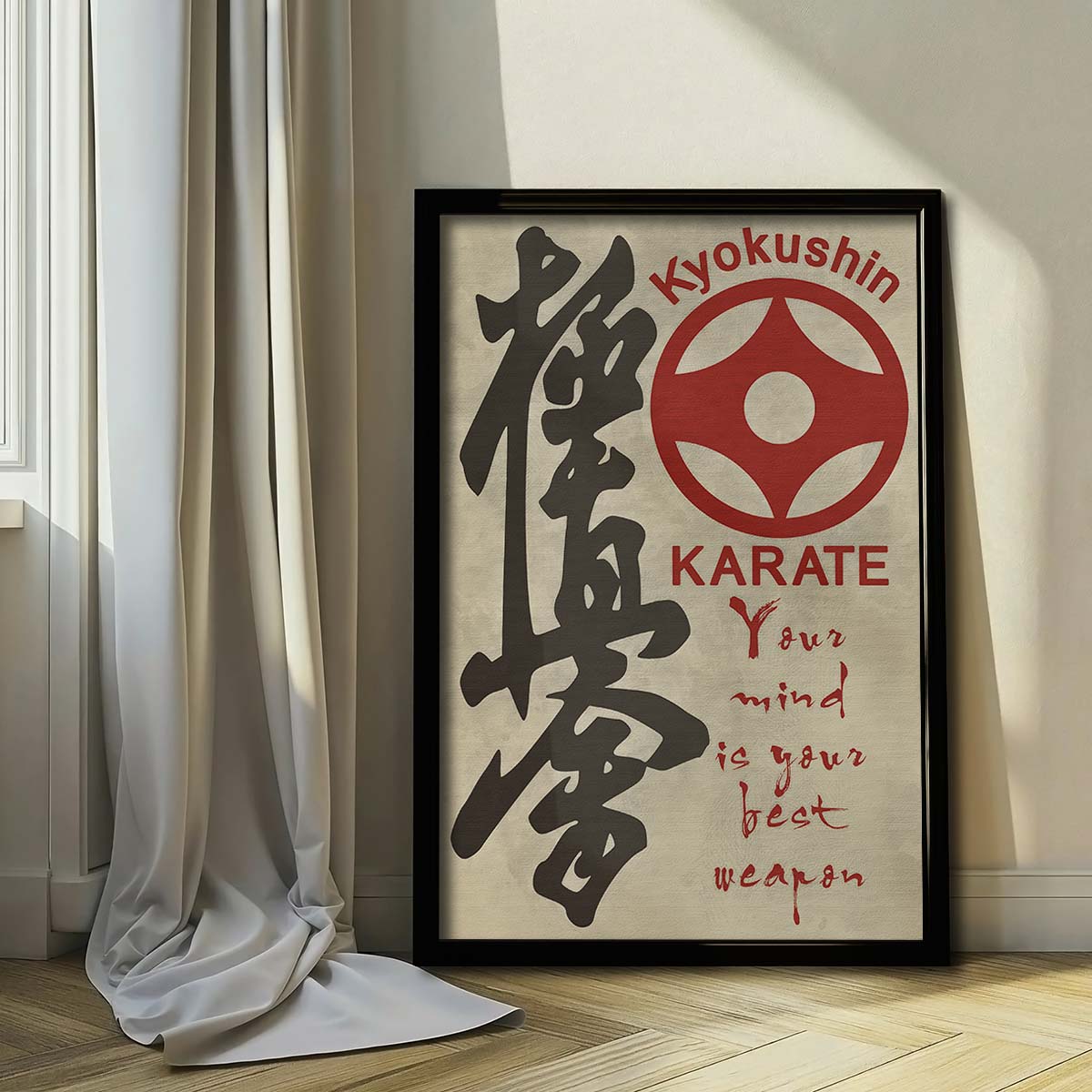 Karate Wall Art - Karate Poster - Karate Canvas - Your Mind Is Your Best Weapon - Kyokushin Karate - KA009 - Vertical Canvas - Vertical Poster