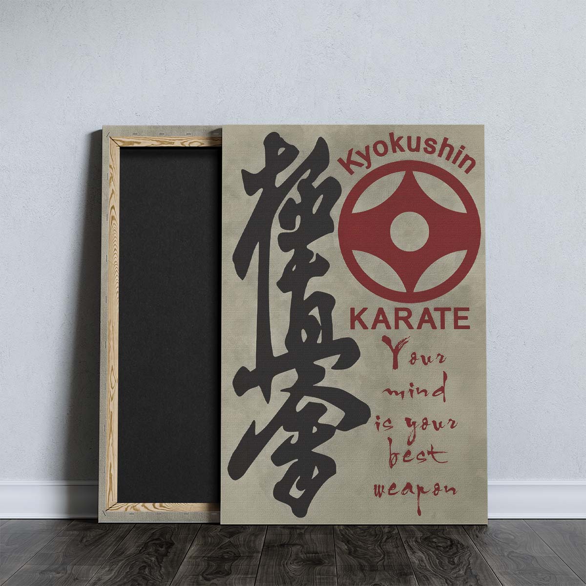Karate Wall Art - Karate Poster - Karate Canvas - Your Mind Is Your Best Weapon - Kyokushin Karate - KA009 - Vertical Canvas - Vertical Poster