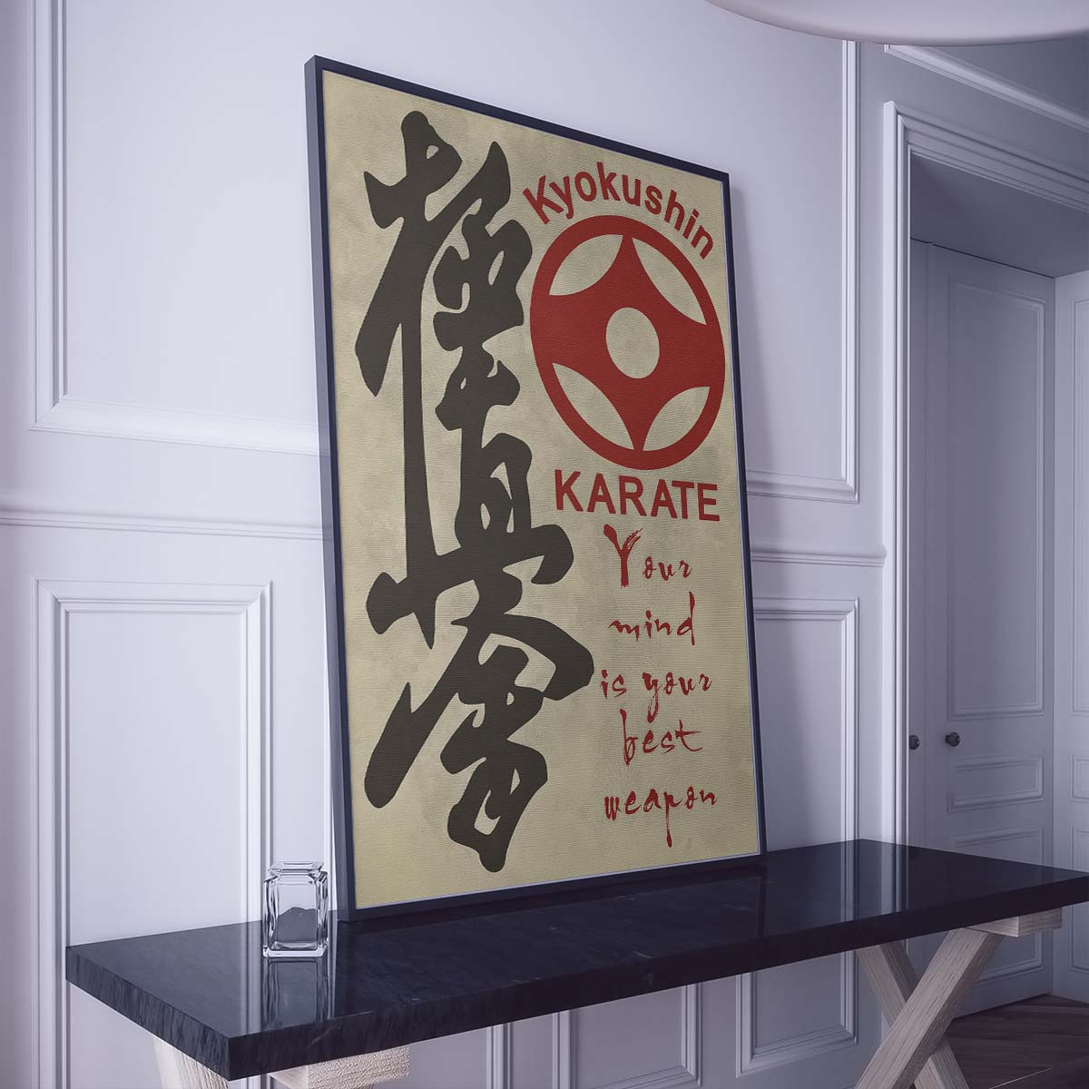 Karate Wall Art - Karate Poster - Karate Canvas - Your Mind Is Your Best Weapon - Kyokushin Karate - KA009 - Vertical Canvas - Vertical Poster