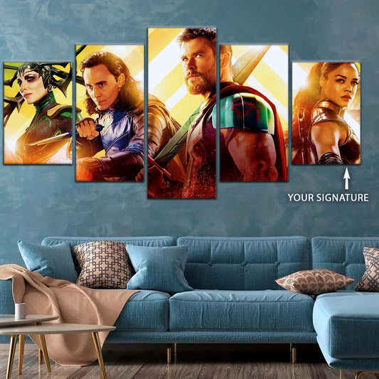 Marvel Wall Art - MCU5005 - Thor - Loki - Ragnarok - Marvel Cinematic Universe Poster - Marvel Cinematic Universe Canvas