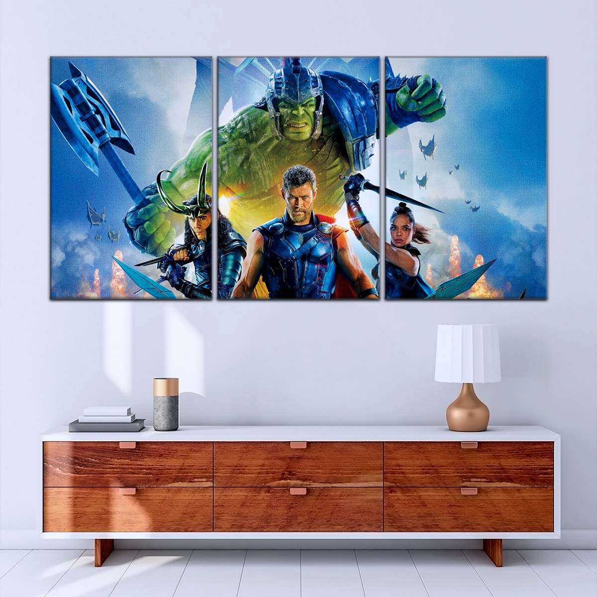 Marvel Wall Art - MCU5008 - Thor - Hulk - Loki - Odin - Ragnarok - Marvel Cinematic Universe Poster - Marvel Cinematic Universe Canvas