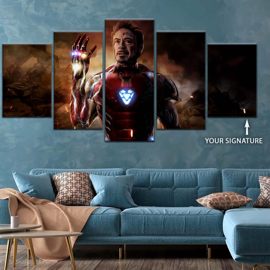Marvel Wall Art - MCU5022 - Iron Man - Tony Stark - Avengers EndGame - Marvel Cinematic Universe Poster - Marvel Cinematic Universe Canvas