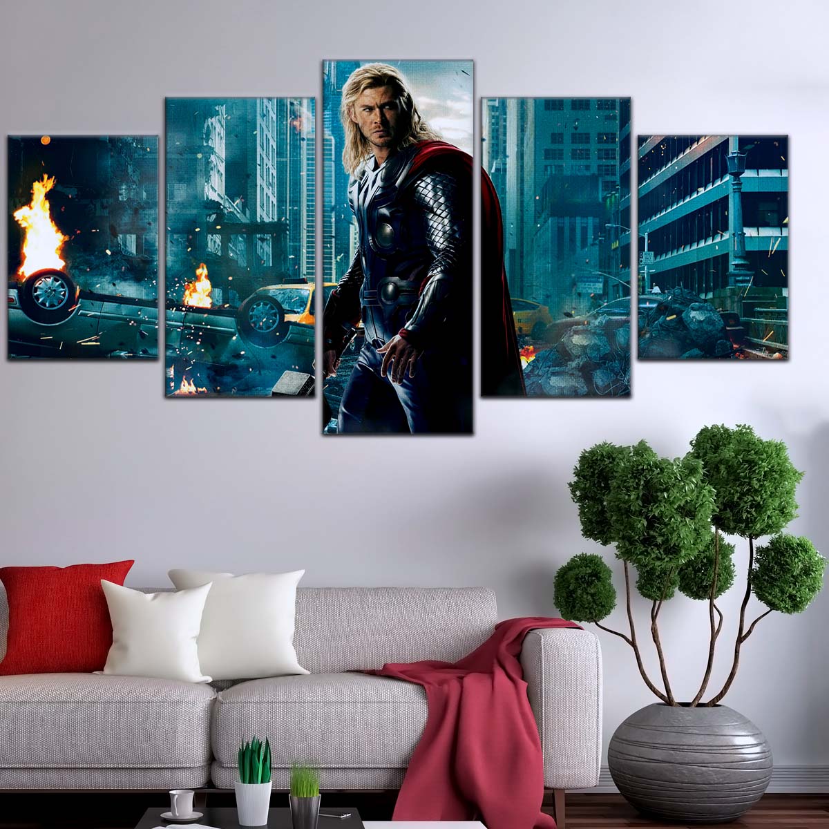 Marvel Wall Art - MCU5047 - Thor - Avengers - Marvel Cinematic Universe Poster - Marvel Cinematic Universe Canvas
