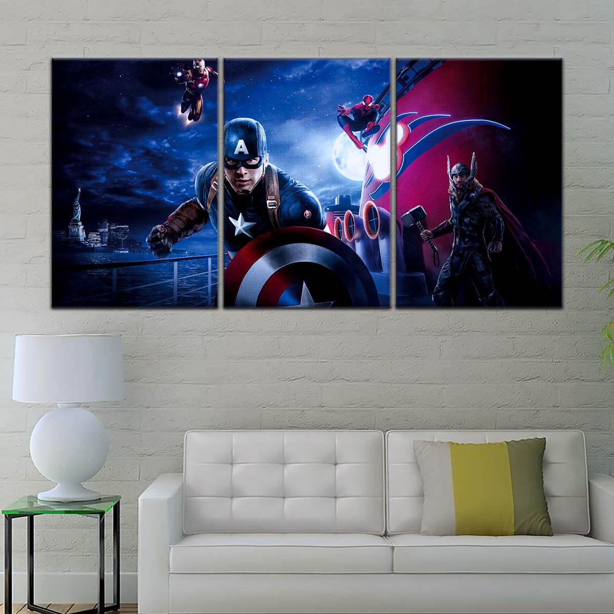 Marvel Wall Art - MCU5051 - Captain America - Thor - Iron Man - Spider-Man - Avengers - Marvel Cinematic Universe Poster - Marvel Cinematic Universe Canvas