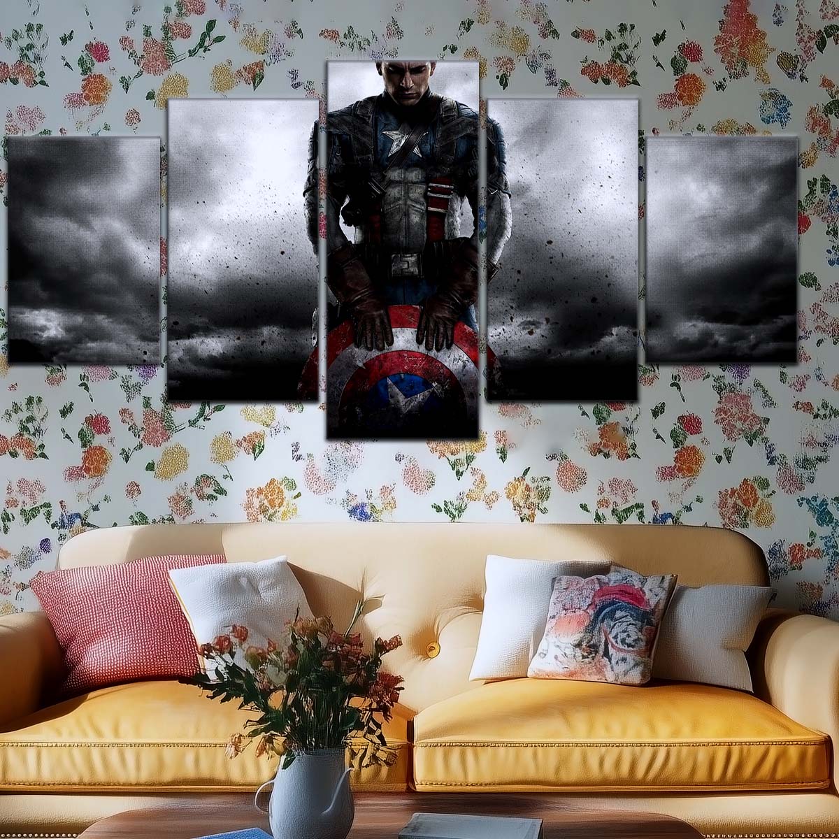 Marvel Wall Art - MCU5060 - Captain America - The First Avenger - Marvel Cinematic Universe Poster - Marvel Cinematic Universe Canvas