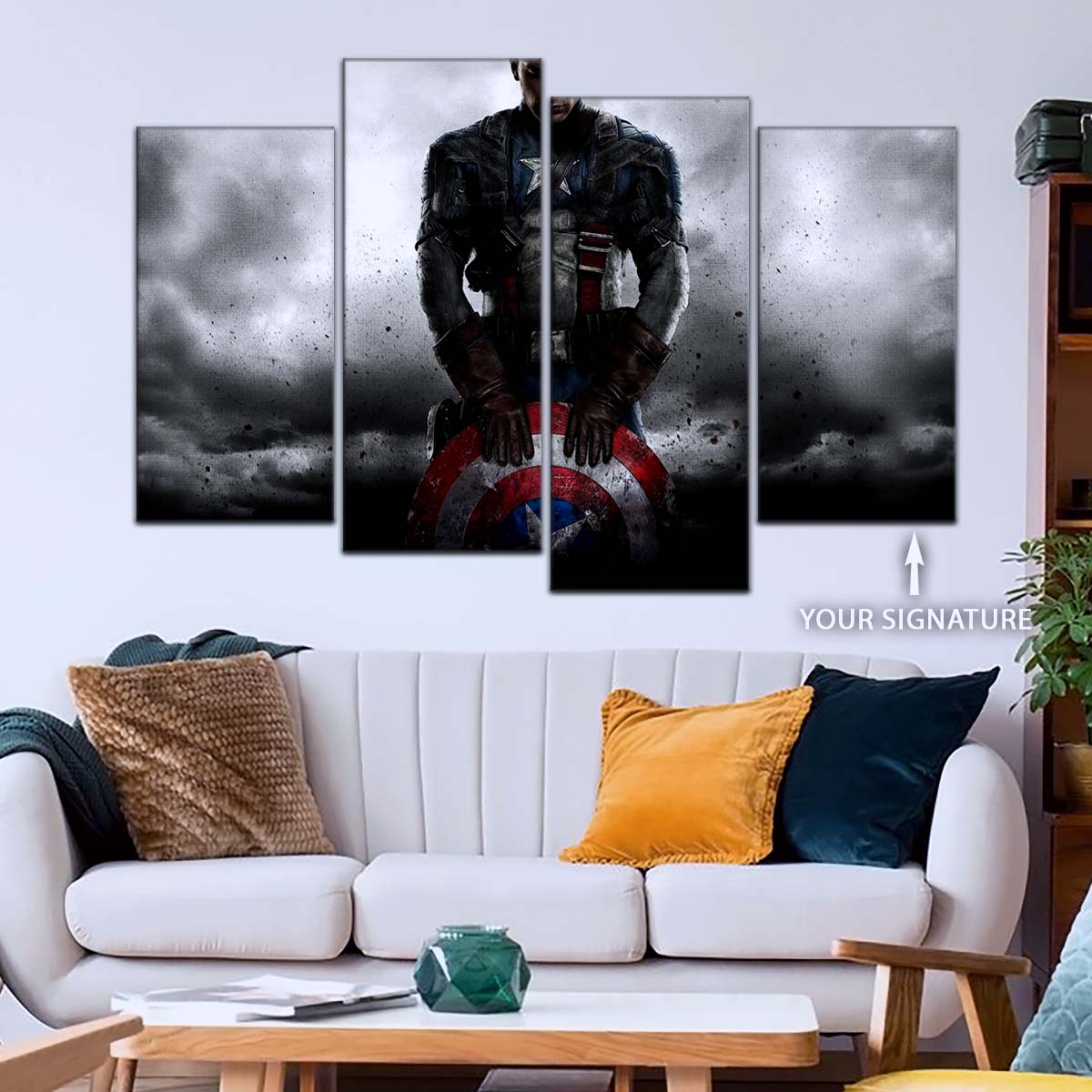 Marvel Wall Art - MCU5060 - Captain America - The First Avenger - Marvel Cinematic Universe Poster - Marvel Cinematic Universe Canvas