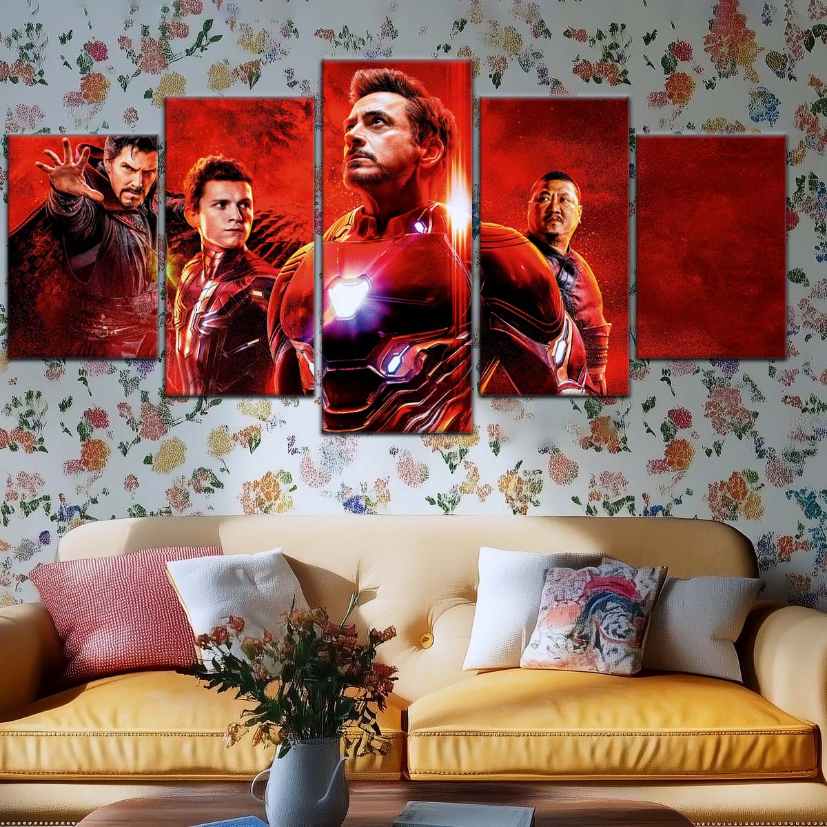 Marvel Wall Art - MCU5063 - Doctor Strange - Spider Man - Iron Man - Benedict Wong - Avengers Infinity War - Marvel Cinematic Universe Poster - Marvel Cinematic Universe Canvas