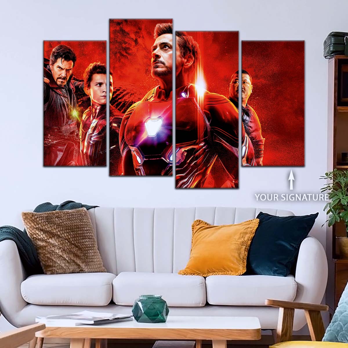 Marvel Wall Art - MCU5063 - Doctor Strange - Spider Man - Iron Man - Benedict Wong - Avengers Infinity War - Marvel Cinematic Universe Poster - Marvel Cinematic Universe Canvas