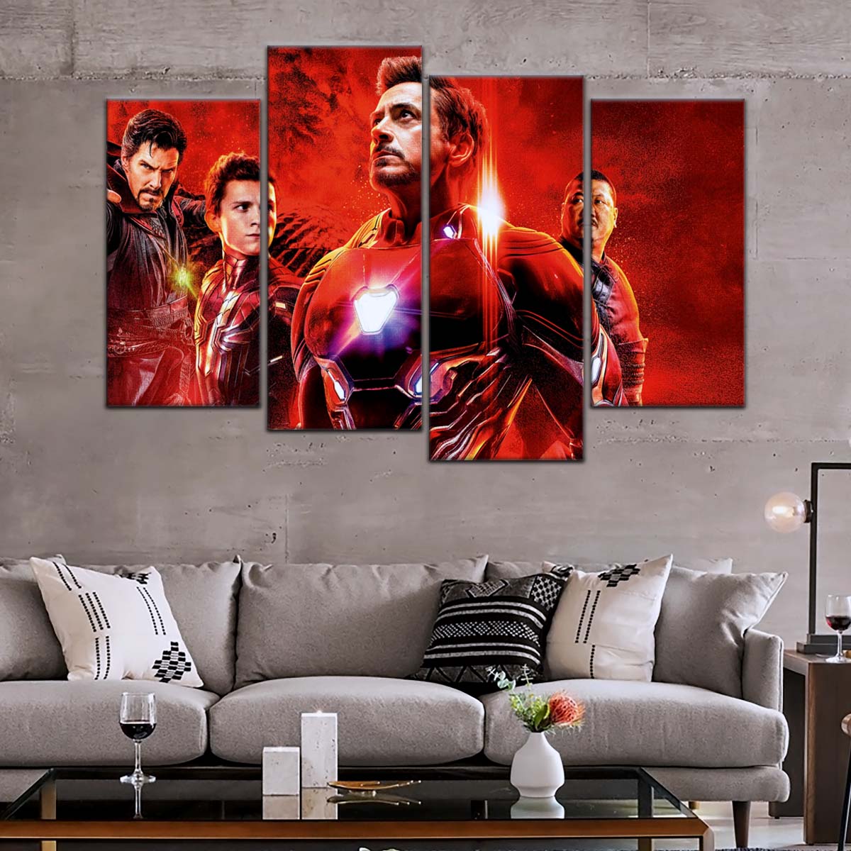 Marvel Wall Art - MCU5063 - Doctor Strange - Spider Man - Iron Man - Benedict Wong - Avengers Infinity War - Marvel Cinematic Universe Poster - Marvel Cinematic Universe Canvas