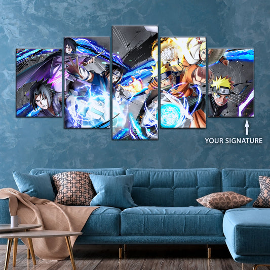 Naruto Canvas Wall Art - NA5009 - Naruto Uzumaki - Sasuke Uchiha