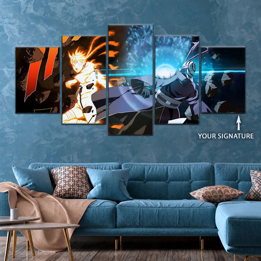 Naruto Canvas Wall Art - NA5011 - Naruto Uzumaki - Obito Uchiha Sage of Six Paths