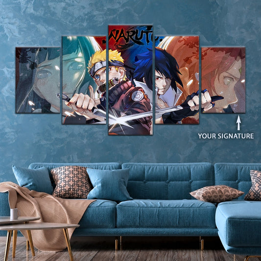 Naruto Canvas Wall Art - NA5024 - Sakura - Hinata - Naruto - Sasuke