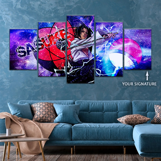 Naruto Canvas Wall Art - NA5058 - Epic Sasuke Uchiha - Naruto Power Unleashed