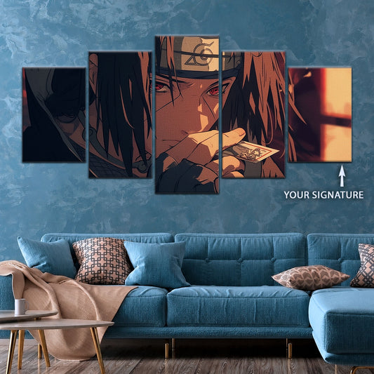 Naruto Canvas Wall Art - NA5065 - Itachi Uchiha Mysterious Gaze Eyes