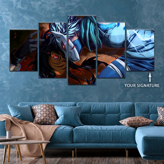Naruto Canvas Wall Art - NA5076 - Obito Uchiha Vs Kakashi Hatake