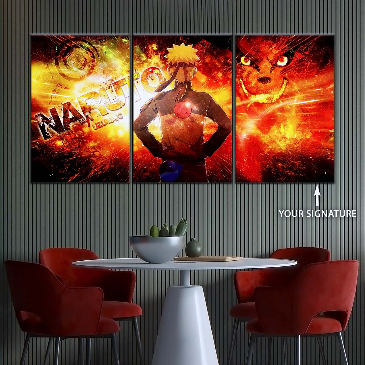 Naruto Wall Art - NA5004 - Kyūbi Power Naruto Uzumaki - Naruto Poster - Naruto Canvas