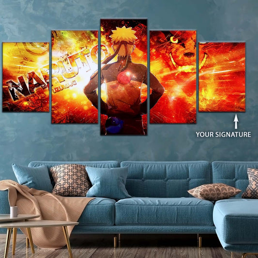 Naruto Wall Art - NA5004 - Kyūbi Power Naruto Uzumaki - Naruto Poster - Naruto Canvas