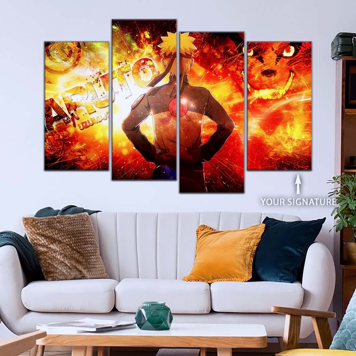 Naruto Wall Art - NA5004 - Kyūbi Power Naruto Uzumaki - Naruto Poster - Naruto Canvas