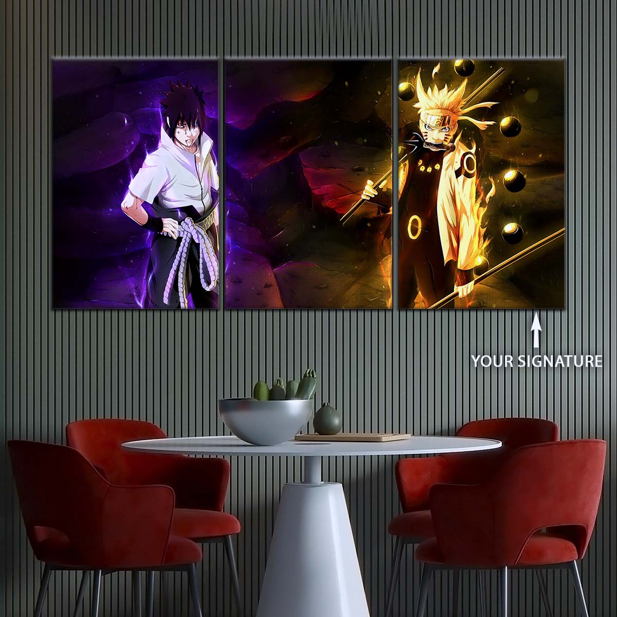Naruto Wall Art - NA5005 - Naruto Uzumaki - Sasuke Uchiha - Naruto Poster - Naruto Canvas