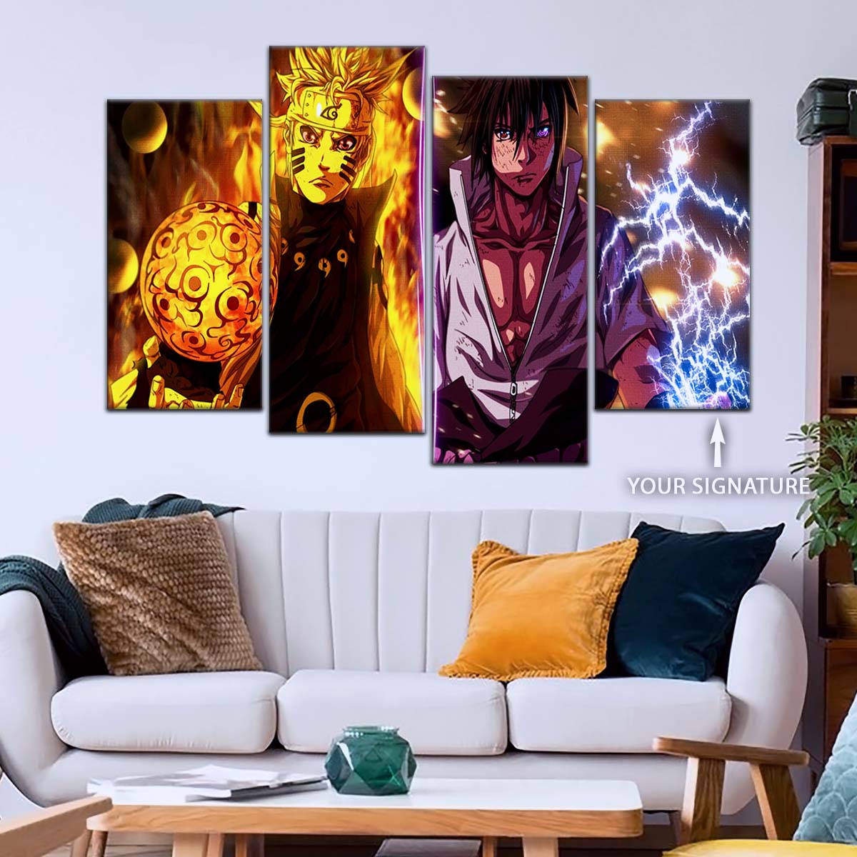 Naruto Wall Art - NA5006 - Naruto Uzumaki - Sasuke Uchiha - Naruto Poster - Naruto Canvas
