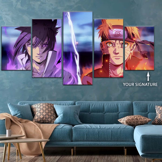 Naruto Wall Art - NA5007 - Naruto Uzumaki - Sasuke Uchiha - Naruto Poster - Naruto Canvas
