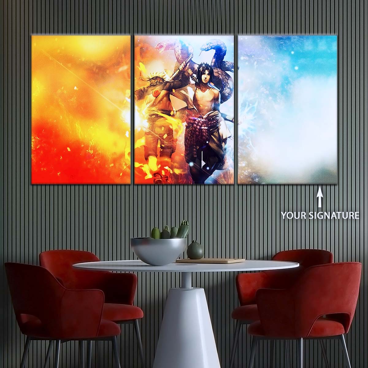 Naruto Wall Art - NA5008 - Naruto Uzumaki - Sasuke Uchiha - Naruto Poster - Naruto Canvas