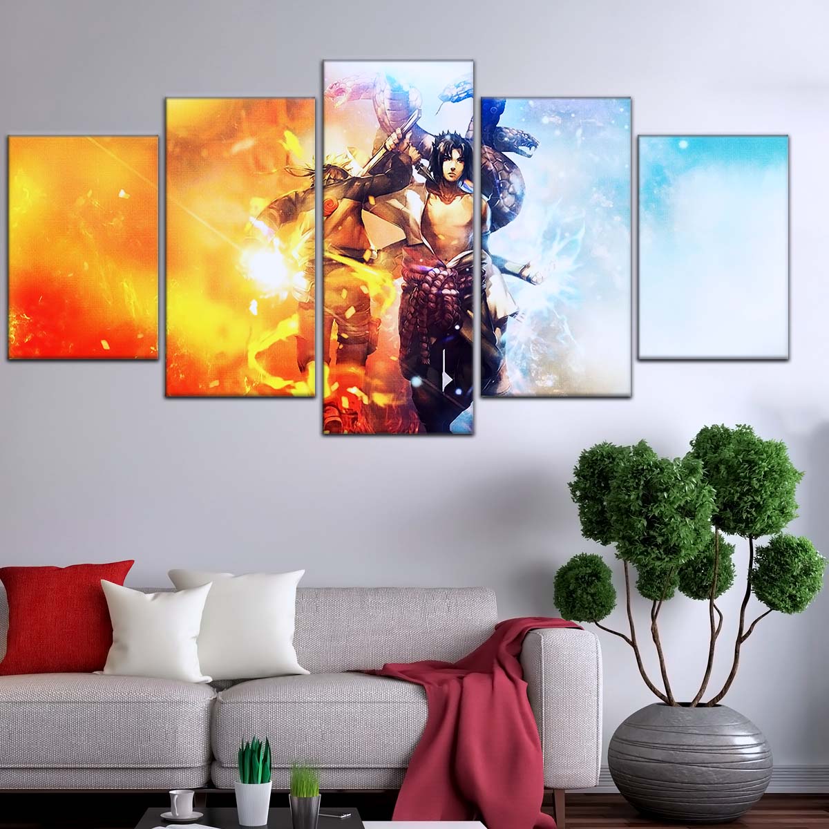 Naruto Wall Art - NA5008 - Naruto Uzumaki - Sasuke Uchiha - Naruto Poster - Naruto Canvas