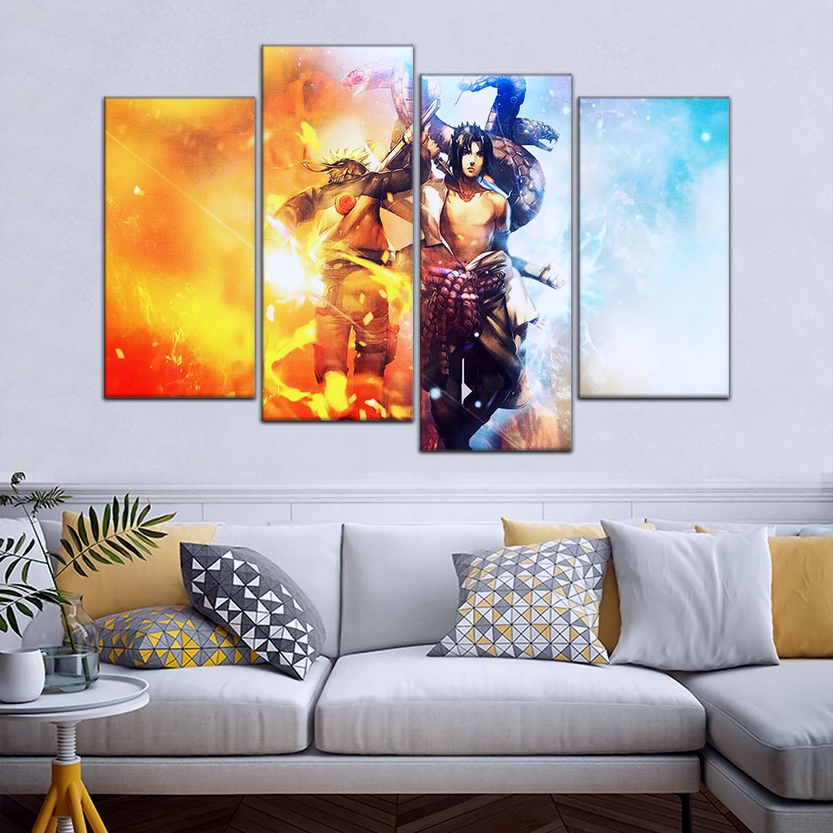 Naruto Wall Art - NA5008 - Naruto Uzumaki - Sasuke Uchiha - Naruto Poster - Naruto Canvas